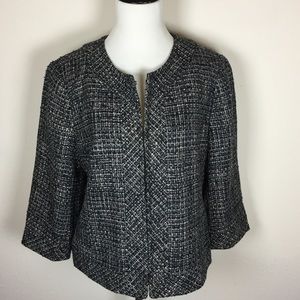 Banana Republic Tweed Front Clasp blazer
